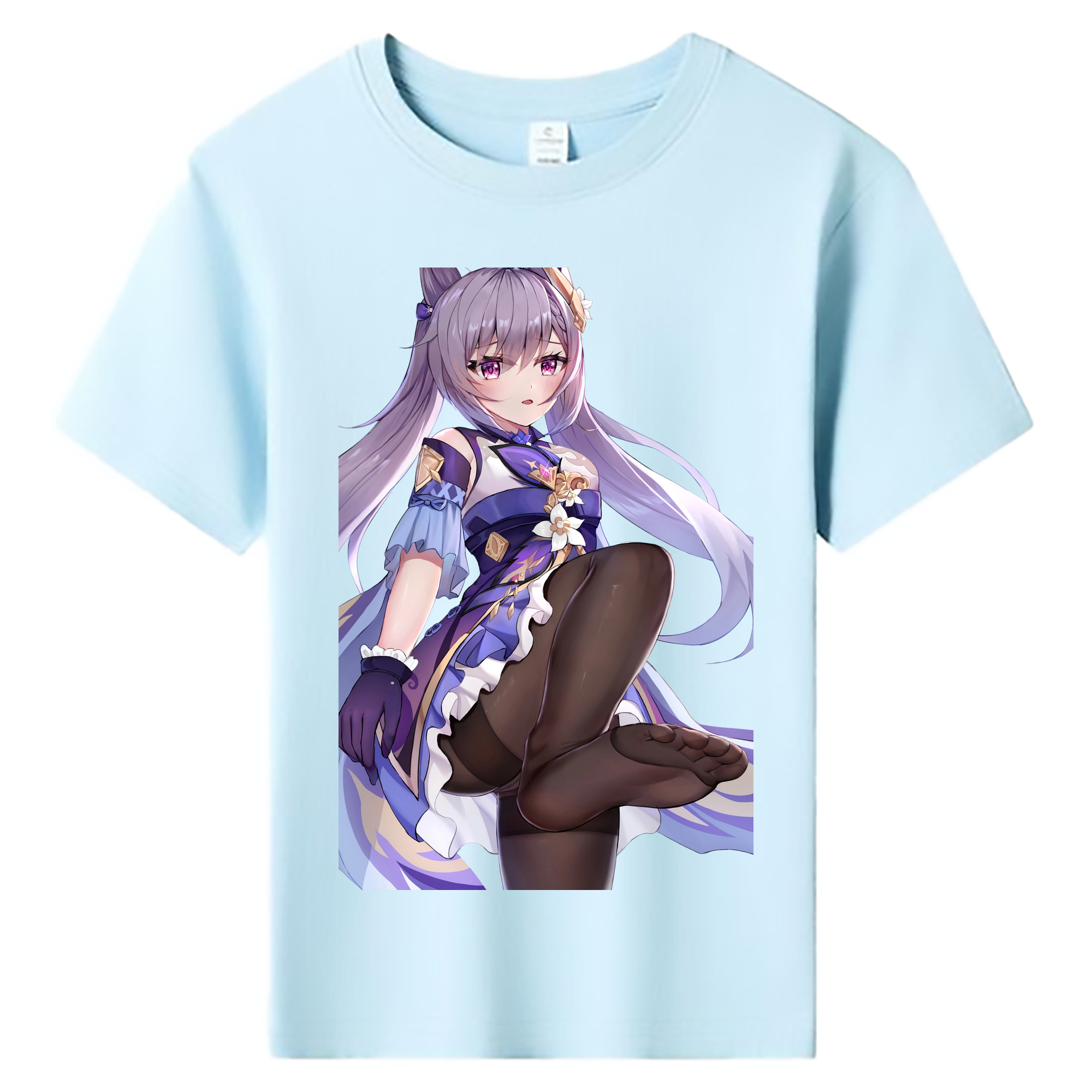 げんし神 刻晴 こくせい genshin Kokusei 綿100％キッズTシャツ（フロントプリント）